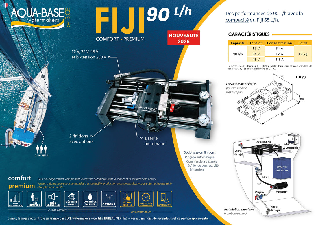 Nouveau FIJI 90 : le dessalinisateur compact haute performance